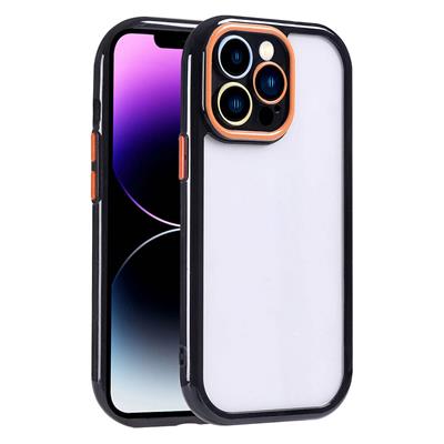 Apple iPhone 14 Pro Max Uyumlu Kılıf Kamera Korumalı Renkli Kenar ve Çerçeve Tasarımlı Zore Vitamin Kapak