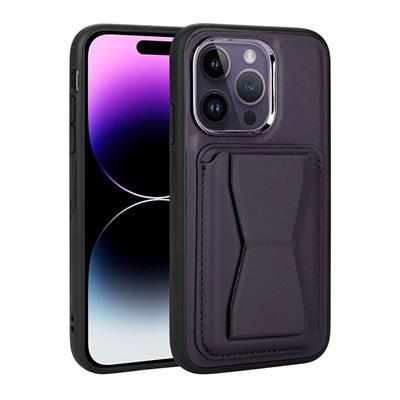 Apple iPhone 14 Pro Max Uyumlu Kılıf Kartlıklı Standlı ​Pu Deri Zore Memo Kapak