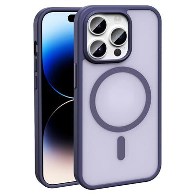 Apple iPhone 14 Pro Max Uyumlu Kılıf M-safe Şarj Özellikli Mat Arka Yüzey Zore Sio Kapak