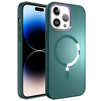 Apple iPhone 14 Pro Max Uyumlu Kılıf M-safe Wireless Şarj Özellikli Zore Stil Kapak