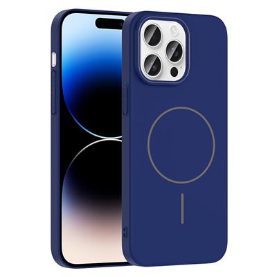 Apple iPhone 14 Pro Max Uyumlu Kılıf M-safe Şarj Özellikli Zore Ruby Sert Kapak