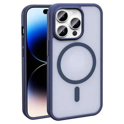 Apple iPhone 14 Pro Max Uyumlu Kılıf M-safe Şarj Özellikli Mat Arka Yüzey Zore Sio Kapak