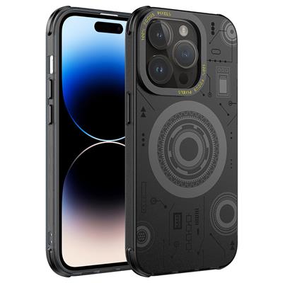 Apple iPhone 14 Pro Max Uyumlu Kılıf Zore Wireless Şarj Özellikli Desenli Hot Kapak