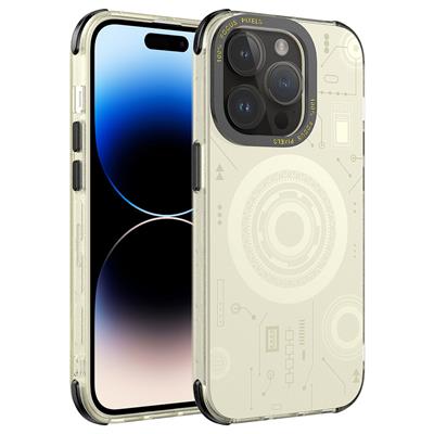 Apple iPhone 14 Pro Max Uyumlu Kılıf Zore Wireless Şarj Özellikli Desenli Hot Kapak