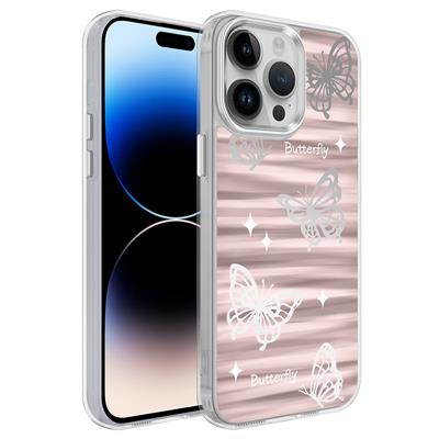 Apple iPhone 14 Pro Uyumlu Kılıf Airbagli Parlak Tasarımlı Zore Mimbo Kapak