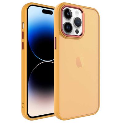 Apple iPhone 14 Pro Uyumlu Kılıf Buzlu Sert PC Zore May Kapak