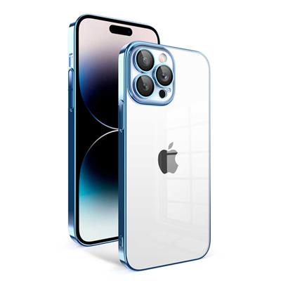 Apple iPhone 14 Pro Uyumlu Kılıf Kamera Korumalı Renkli Çerçeveli Zore Garaj Kapak