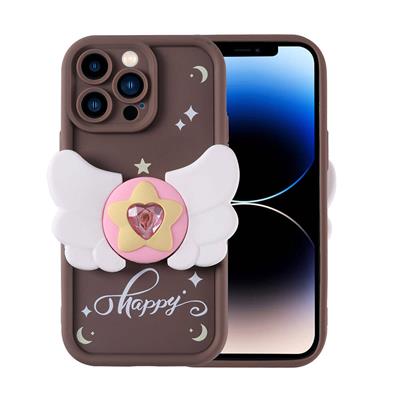 Apple iPhone 14 Pro Uyumlu Kılıf Kamera Korumalı Figür Tasarımlı Zore Kapya Kapak