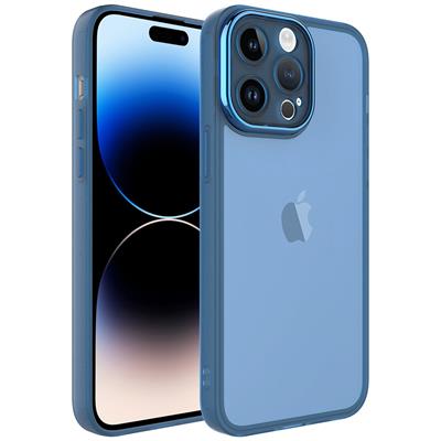 Apple iPhone 14 Pro Uyumlu Kılıf Kamera Korumalı Transparan Zore Post Kapak