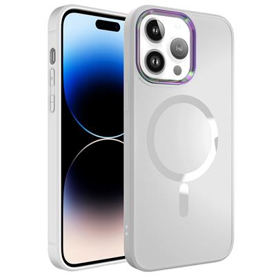 Apple iPhone 14 Pro Uyumlu Kılıf M-safe Wireless Şarj Özellikli Zore Stil Kapak