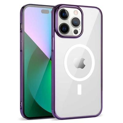 Apple iPhone 14 Pro Uyumlu Kılıf Zore Wireless Şarj Özellikli Pixel M-safe Kapak