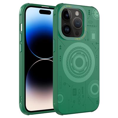 Apple iPhone 14 Pro Uyumlu Kılıf Zore Wireless Şarj Özellikli Desenli Hot Kapak