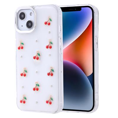 Apple iPhone 14 Uyumlu Kılıf Airbag Tasarımlı Simli Şeffaf Zore Kutup Kapak