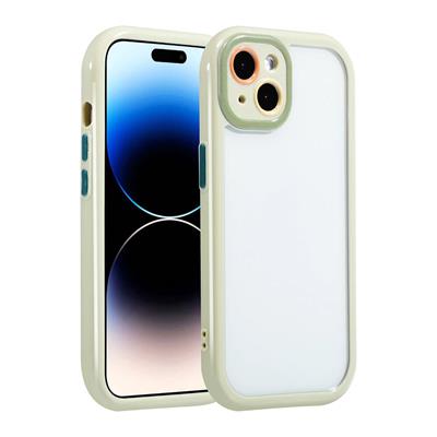 Apple iPhone 14 Uyumlu Kılıf Kamera Korumalı Renkli Kenar ve Çerçeve Tasarımlı Zore Vitamin Kapak