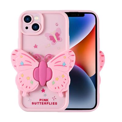 Apple iPhone 14 Uyumlu Kılıf Kamera Korumalı Figür Tasarımlı Zore Kapya Kapak