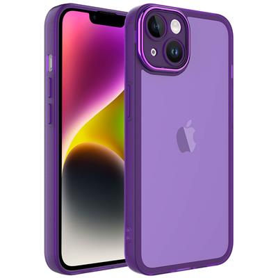 Apple iPhone 14 Uyumlu Kılıf Kamera Korumalı Transparan Zore Post Kapak