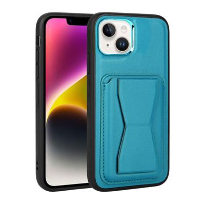 Apple iPhone 14 Uyumlu Kılıf Kartlıklı Standlı ​Pu Deri Zore Memo Kapak