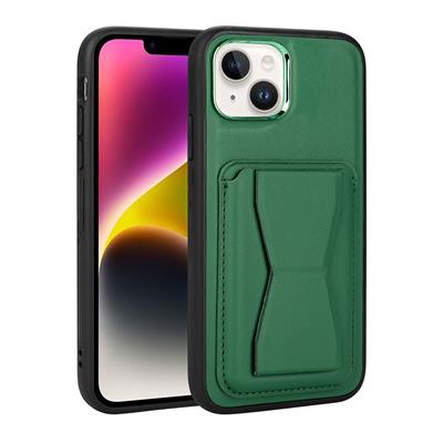 Apple iPhone 14 Uyumlu Kılıf Kartlıklı Standlı ​Pu Deri Zore Memo Kapak