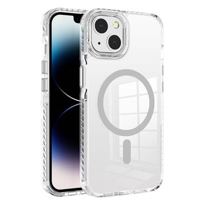 Apple iPhone 14 Uyumlu Kılıf M-safe Şarj Özellikli Airbagli Takılabilir Askı Aparatlı Zore Nana Kapak