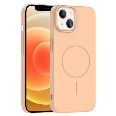 Apple iPhone 14 Uyumlu Kılıf M-safe Şarj Özellikli Zore Ruby Sert Kapak