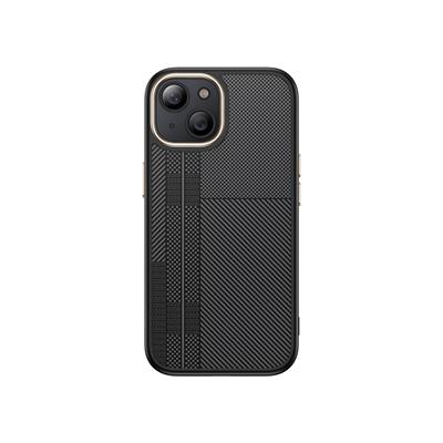 Apple iPhone 14 Uyumlu Kılıf M-safe Şarj Özellikli Karbon Fiber Görünümlü Zore Antina Kapak