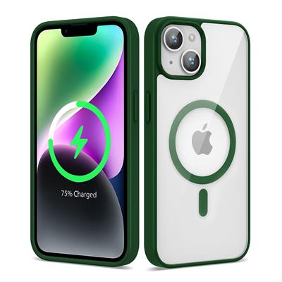 Apple iPhone 14 Uyumlu Kılıf M-safe Wireless Şarj Özellikli Silikon Zore Ege Kapak