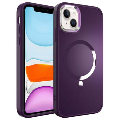 Apple iPhone 14 Uyumlu Kılıf M-safe Wireless Şarj Özellikli Zore Stil Kapak