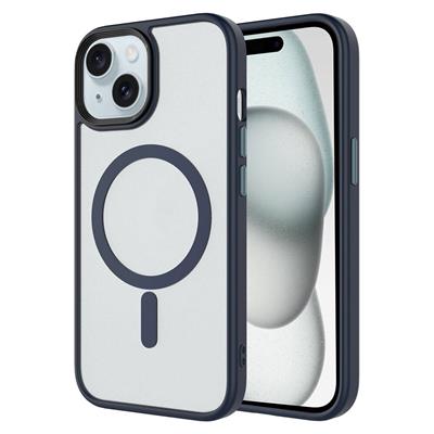 Apple iPhone 14 Uyumlu Kılıf Mat Arka Yüzey Wireless Şarj Özellikli Zore Flet M-safe Kapak