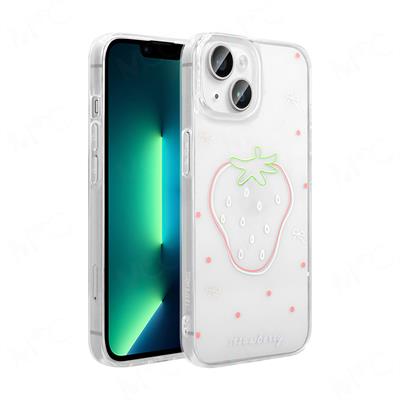 Apple iPhone 14 Uyumlu Kılıf Şeffaf Figürlü Zore Folk Sert Kapak