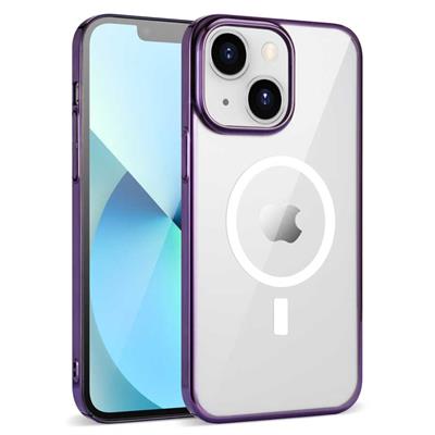 Apple iPhone 14 Uyumlu Kılıf Zore Wireless Şarj Özellikli Pixel M-safe Kapak