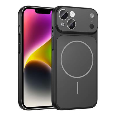 Apple iPhone 15 Kılıf Zore M-Safe Şarj Özellikli Kamera Korumalı Formen Kapak