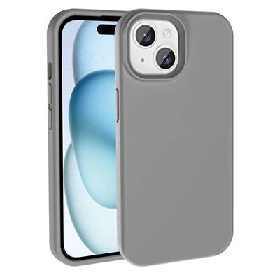 Apple iPhone 15 Plus Uyumlu Kılıf M-safe Şarj Özellikli Sıvı Teknolojili Silinebilir Sert Zore Kivi Kapak