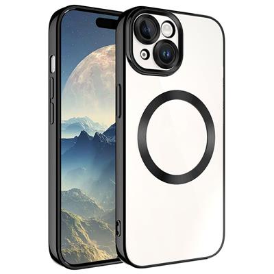 Apple iPhone 15 Plus Uyumlu Kılıf M-safe Wireless Şarj Özellikli Zore Setro Silikon