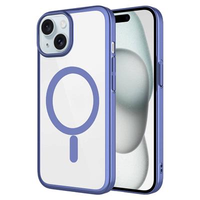 Apple iPhone 15 Plus Uyumlu Kılıf Wireless Şarj Özellikli Sert PC Zore Mat Riksos M-safe Kapak