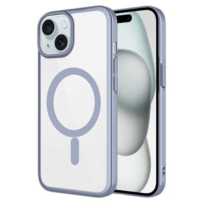 Apple iPhone 15 Plus Uyumlu Kılıf Wireless Şarj Özellikli Sert PC Zore Mat Riksos M-safe Kapak