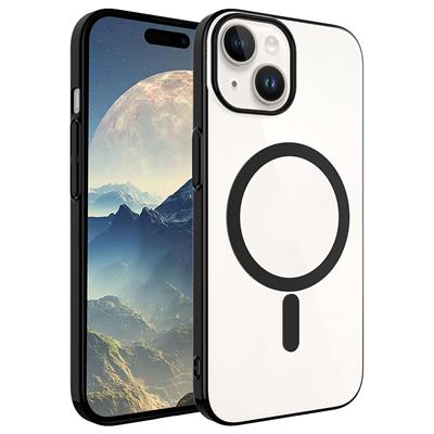 Apple iPhone 15 Plus Uyumlu Kılıf Zore Wireless Şarj Özellikli Pixel M-safe Kapak