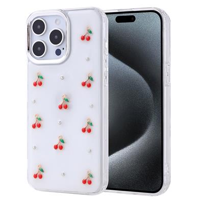 Apple iPhone 15 Pro Max Uyumlu Kılıf Airbag Tasarımlı Simli Şeffaf Zore Kutup Kapak