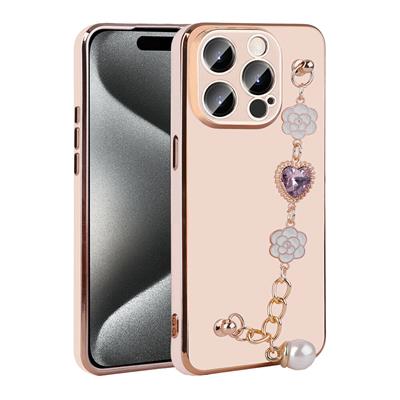 Apple iPhone 15 Pro Max Uyumlu Kılıf El Tutamaçlı Kamera Korumalı Zore Taka Silikon Kapak