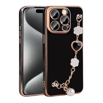 Apple iPhone 15 Pro Max Uyumlu Kılıf El Tutamaçlı Kamera Korumalı Zore Taka Silikon Kapak