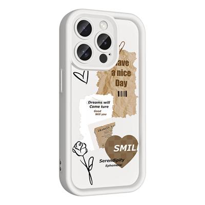 Apple iPhone 15 Pro Max Uyumlu Kılıf Kamera Korumalı Baskılı Arka Yüzey Zore Klas Kapak