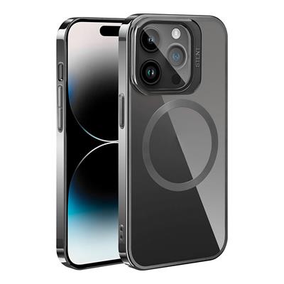 Apple iPhone 15 Pro Max Uyumlu Kılıf M-safe Şarj Özellikli Standlı Zore Klon Kapak