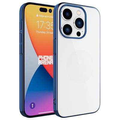 Apple iPhone 15 Pro Max Uyumlu Kılıf Sert PC Renkli Çerçeveli Zore Riksos Kapak