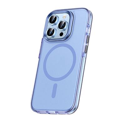 Apple iPhone 15 Pro Uyumlu Kılıf Airbagli M-safe Wireless Şarj Özellikli Lens Koruyuculu Zore Klaptika Kapak