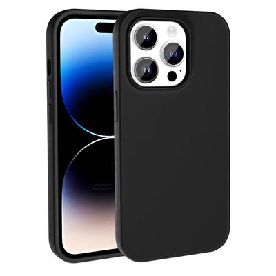 Apple iPhone 15 Pro Uyumlu Kılıf M-safe Şarj Özellikli Sıvı Teknolojili Silinebilir Sert Zore Kivi Kapak