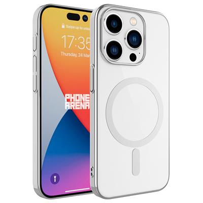 Apple iPhone 15 Pro Uyumlu Kılıf Zore Wireless Şarj Özellikli Pixel M-safe Kapak