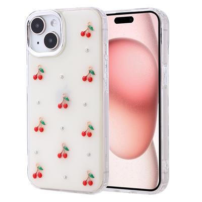 Apple iPhone 15 Uyumlu Kılıf Airbag Tasarımlı Simli Şeffaf Zore Kutup Kapak