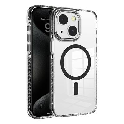 Apple iPhone 15 Uyumlu Kılıf M-safe Şarj Özellikli Airbagli Takılabilir Askı Aparatlı Zore Nana Kapak