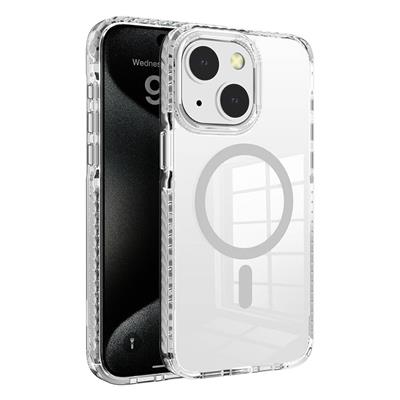 Apple iPhone 15 Uyumlu Kılıf M-safe Şarj Özellikli Airbagli Takılabilir Askı Aparatlı Zore Nana Kapak