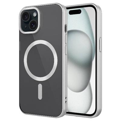 Apple iPhone 15 Uyumlu Kılıf Mat Tasarımlı M-safe Wireless Şarj Özellikli Zore Mat Setro Kapak