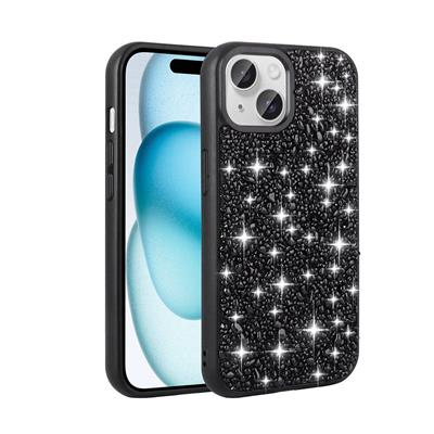 Apple iPhone 15 Uyumlu Kılıf Parlak Taşlı Tasarım Zore Linea Diamond Kapak